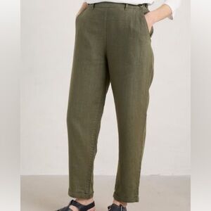 Seasalt Cornwall Trengwainton Linen Trousers Women’s Size 12
